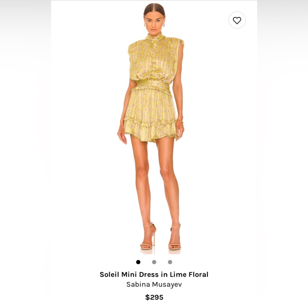 Soleil Mini Dress in Lime Floral
Sabina Musayev